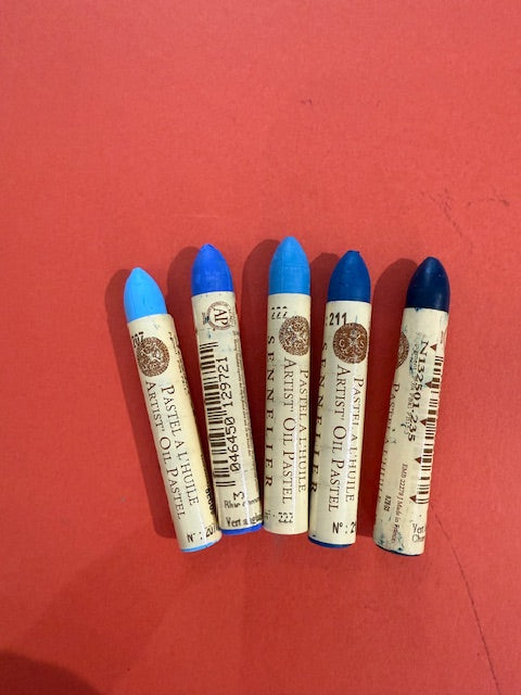 Sennelier Oil Pastels - 5 pack BLUE